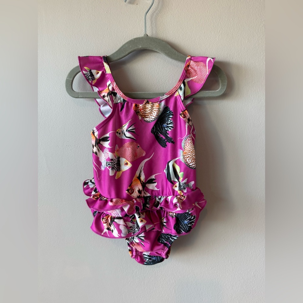Molo Kids Girls Nalani Beauty of the Sea Bathing Suit Size‎ 9-12 Months